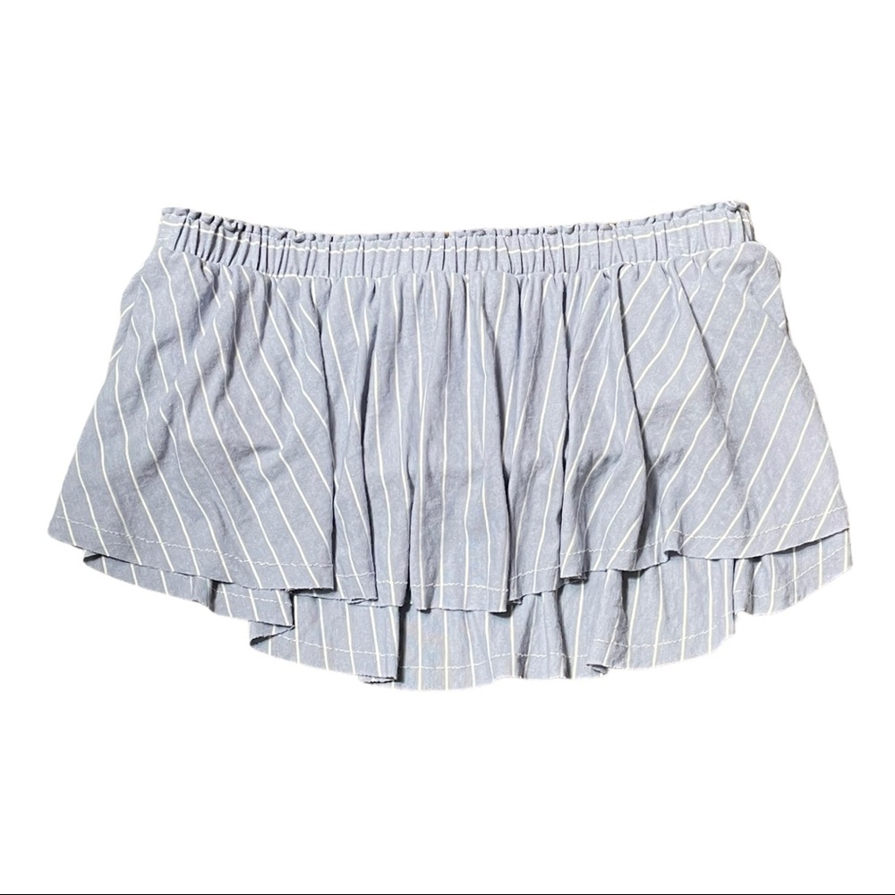 Sage The Label Revolve Wild One Striped Strapless Crop Top - Picture 7 of 10